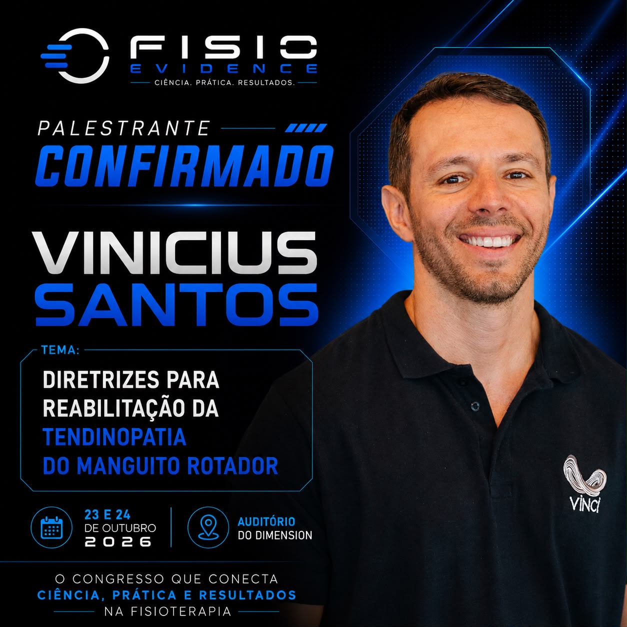Palestrante confirmado — Vinicius Santos