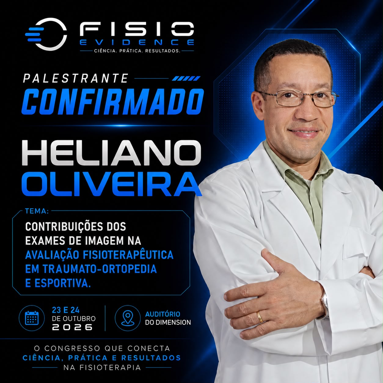 Palestrante confirmado — Heliano Oliveira